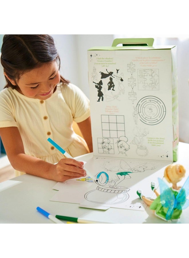 Disney Store Official Princess Story Doll - Tinker Bell from Peter Pan, 11 Inches, Includes Coloring Area and Additional Dress, Classic Outfit, Perfect for Girls - Image 4