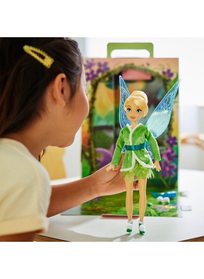 Disney Store Official Princess Story Doll - Tinker Bell from Peter Pan, 11 Inches, Includes Coloring Area and Additional Dress, Classic Outfit, Perfect for Girls - Image 3
