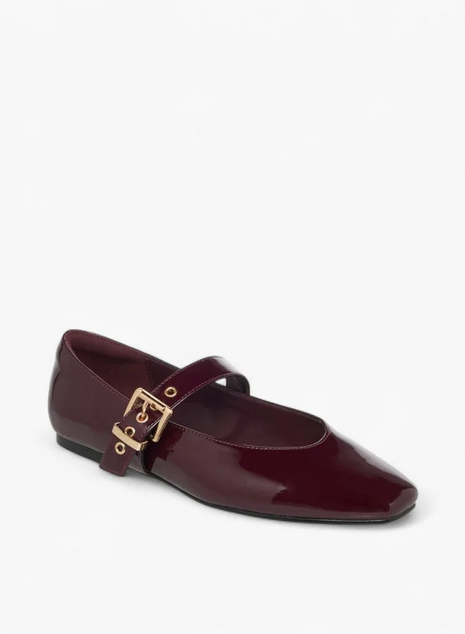 سيليست حذاء باليرينا نسائي بطبعة حيوانات وإغلاق بإبزيم