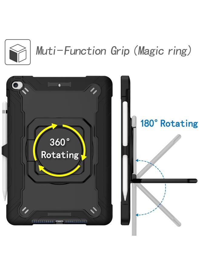 Zaboon Case For iPad 10.2 2021 / 2020 / 2019 Contrast Color Shockproof Robot Silicone + PC Case with Wristband Holder - Image 3