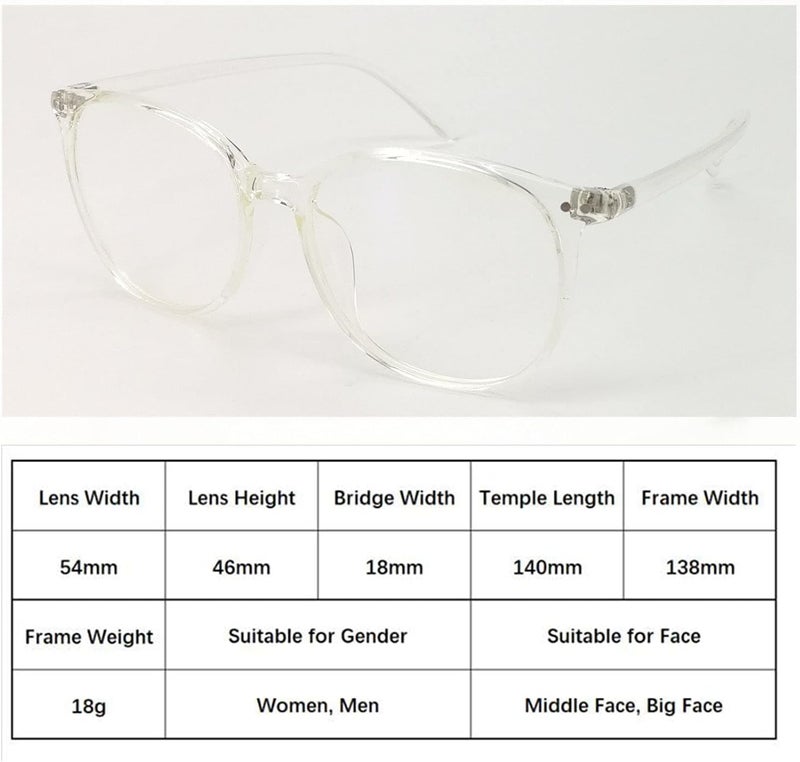 OPTIFINE Reading Glasses Anti Blue Light Blocking Reader Oversized Frame for Women Men for Mid Big Face Anti Eyestains - Image 3