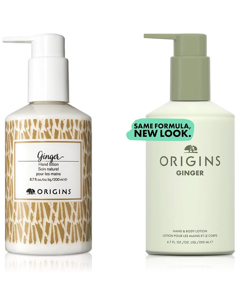 Origins Ginger Hand & Body Lotion for Dry Skin | Hydrates & Softens | With Vitamin E & Aloe Vera, 6.7 Fl Oz