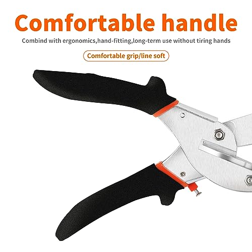 GARTOL Miter Shears, Multifunctional Trunking Shears for Angular Cutting of Moulding and Trim, Adjustable at 45 to 135 Degree, Hand Tools for Cutting Soft Wood, Plastic, PVC, No Replacement Blade - Image 5