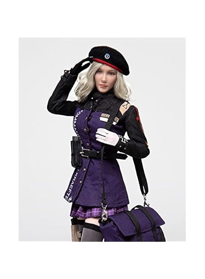 1/6 Scale Figure Doll Clothes,Hat+Uniform+Skirt+Stockings+Boots+Bags, Outfit Costume for 12 inch Female Action Figure Phicen/TBLeague CM106  - Image 1