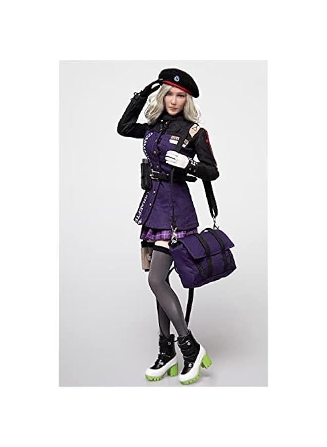 1/6 Scale Figure Doll Clothes,Hat+Uniform+Skirt+Stockings+Boots+Bags, Outfit Costume for 12 inch Female Action Figure Phicen/TBLeague CM106  - Image 2