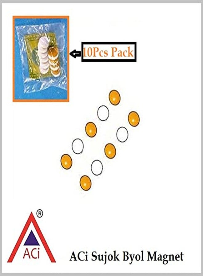 ACi Sujok Byol Magnet Medium Size 5mm Six Set Total-60pc Yellow & White - Image 4