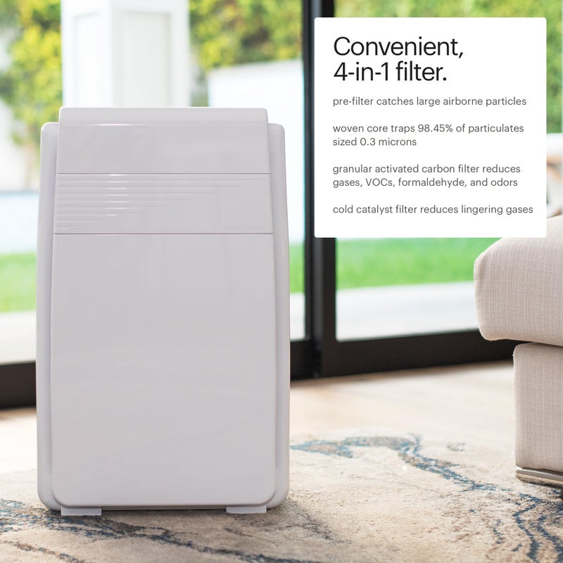 Brondell Horizon O2+ Air Purifier P200, 5 Stage Filtration System Filter and Intelligent Ion Technology â€“ 560sf - CARB Certified - Image 4