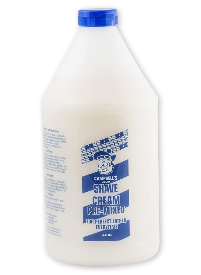 Campbell'S Lather King Campbell's Pre-Mixed Shave Cream 64oz - Image 1