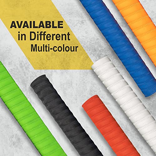 KNK Rubber Cricket Bat Grips – Shock Absorbing, Extra Cushioning for Soft Feel | Non-Slip Textured Grip for Better Control | Ideal for Leather & Tennis Ball Play (Multicolor Pack Of 2) - Image 3