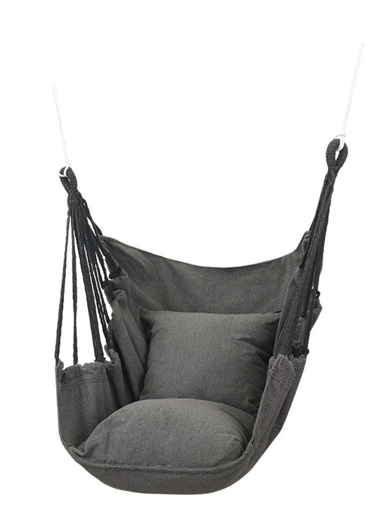 Arabest Swing Chair Large Hanging Hammock Chair Soft Cotton with Seat Cushions Pillows with Carry Bag for Indoor/Outdoor/Bedroom Patio Garden Balcony  - Image 1