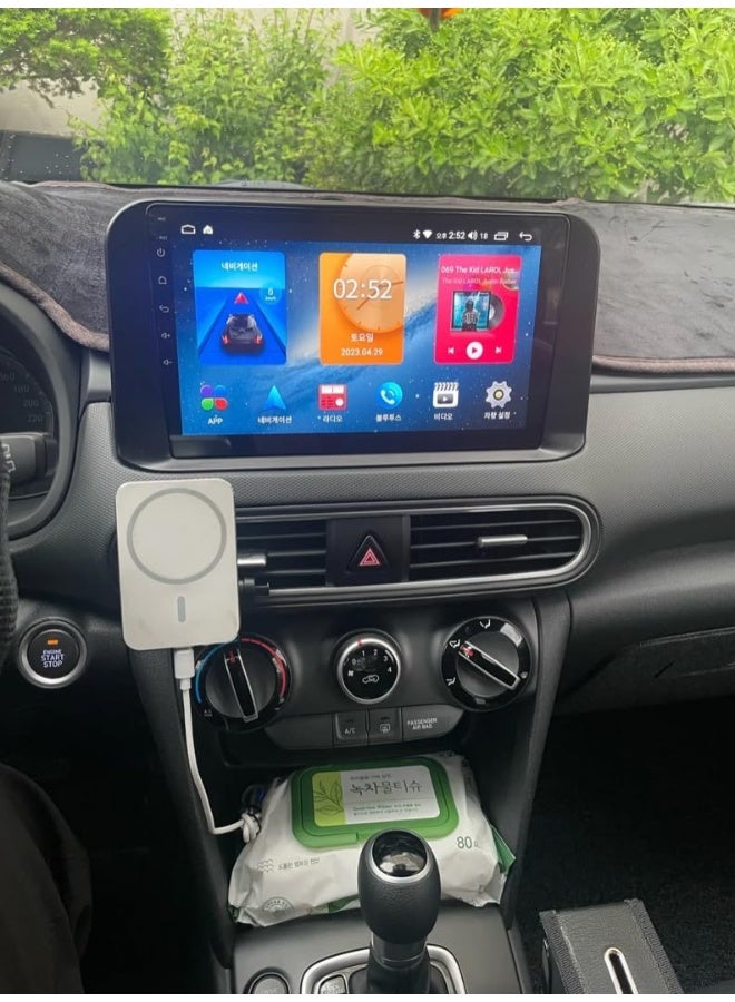 Vierex Fit Hyundai Kona Car Stereo Kona Android Screen 2017-2019 With Apple Carplay Android Auto Wireless WiFi DSP FM&AM BT AHD Camera Included Fast Interface (8+128GB 8CORE Carplay) - Image 3