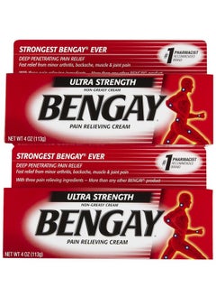 Bengay Ultra Stength Pain Relieving Cream, Non-Greasy-Ultra Strength, 2 Pk  - Image 1