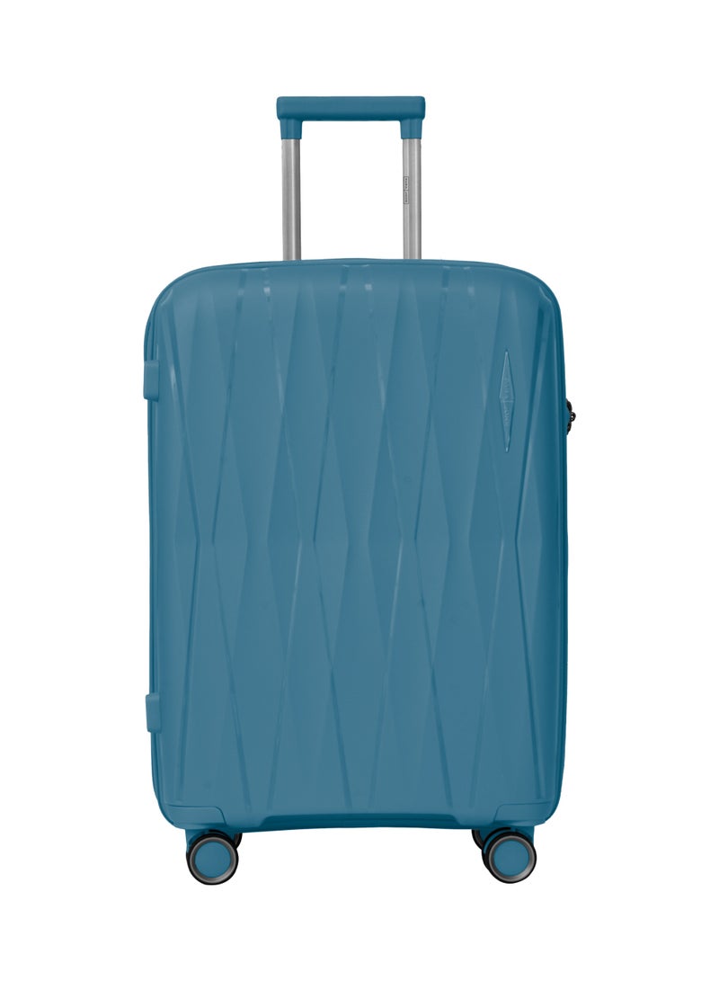 بارا جون حقيبة سفر ثلاثية من سلسلة تراي كوت من بارا جون -  قطع متينة من البولي بروبلين، خفيفة وأنيقة بعجلات دوارة ، مقاسات ، ،  - أزرق - Image 2