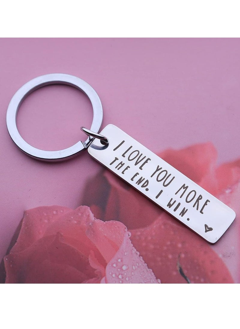 Oasisgalore "I Love You More" Keychain – Gift for Couples, Women, Birthday, Anniversary, or Graduation.  - Image 2