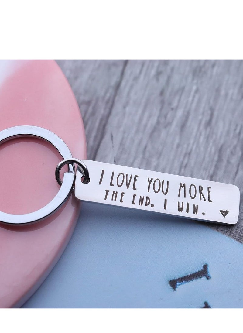 Oasisgalore "I Love You More" Keychain – Gift for Couples, Women, Birthday, Anniversary, or Graduation.  - Image 3
