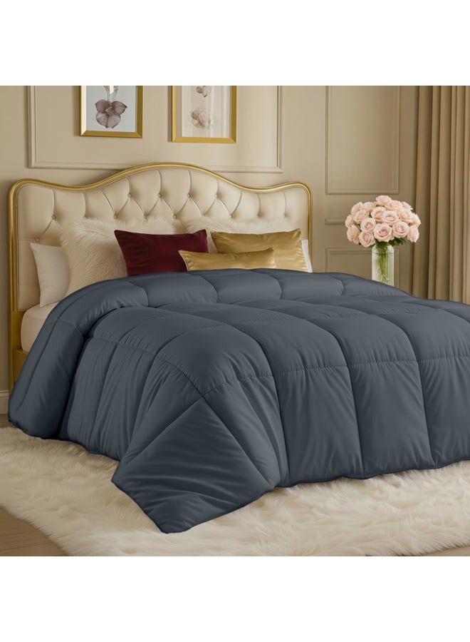 Utopia Bedding All Season 250 GSM Comforter - Soft Down Alternative Comforter - Plush Siliconized Fiberfill Duvet Insert - Box Stitched (Twin/Twin XL, Gray) - Image 1