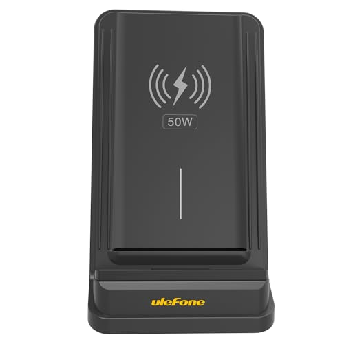 Ulefone شاحن لاسلكي Ulefone WCS01 بقوة 50 واط، حامل شحن لاسلكي سريع بحد أقصى 50 واط، متوافق مع سلسلة Ulefone Armor 23/25/27/28 (بدون محول تيار متردد) - Image 2