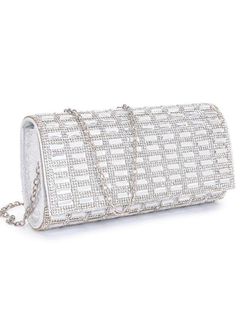 Generic - Elegant Rhinestone Clutch Bags for Women, Ideal Evening Purses for Weddings, Parties and Special Occasions - Image 1