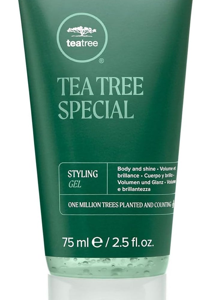 Tea Tree Styling Gel - Medium Hold with High-Shine Finish for All Hair Types, 2.5 fl. oz. - Image 1