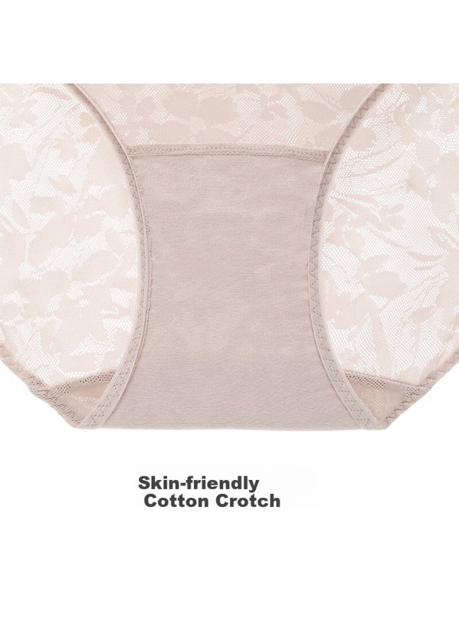 Hsia Mid-rise Lace Panties For Women, Lightweight, Highly Elastic, Hip-hugging, Cotton Crotch, Boyshorts - Image 3