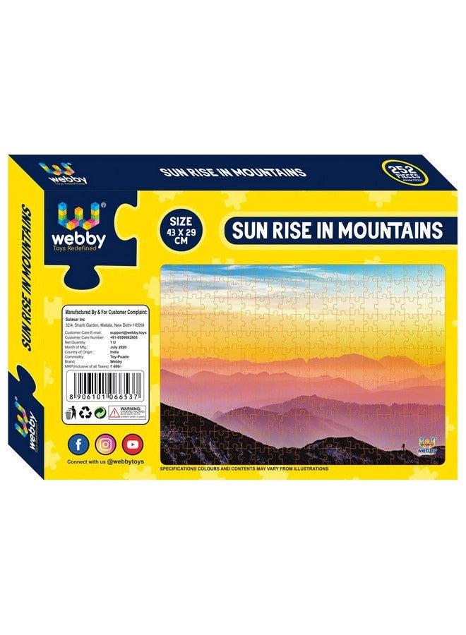 Webby Kids Sun Rise in Mountains Jigsaw Puzzle, 252 Pieces - Image 5