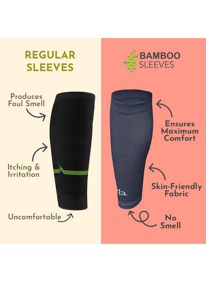 HEELIUM - HEELIUM Bamboo Compression Socks & Sleeves For Men & Women | Odour Free & Superior Grip | Running, Cycling, Boosts Blood Circulation & Recovery - Image 1