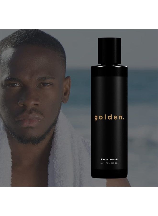 Golden Grooming Company - Face Wash for Men, Natural and Organic Rich Foaming Daily Facial Cleanser - Image 1
