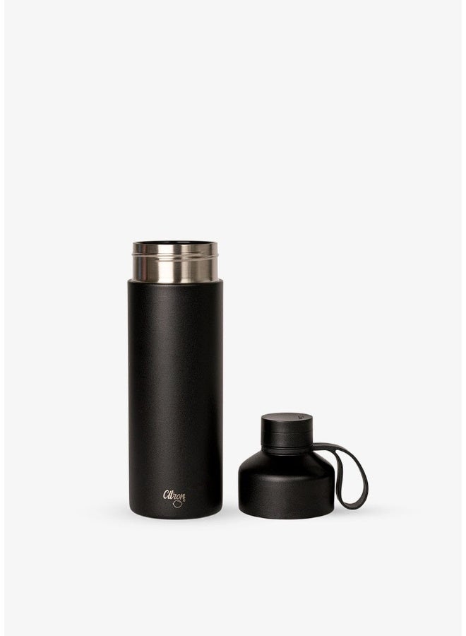 Citron - Duo Sip Stainless Steel Thermal Water Bottle - Black - 750 ml - Image 2