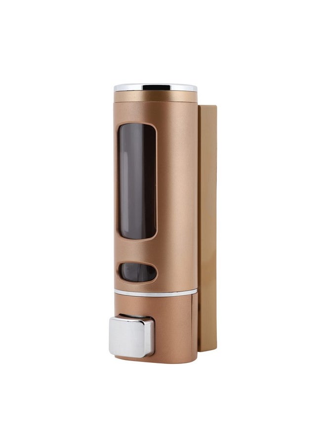 Kkd KKD® ABS Plastic Wall Mounted Cylindrical Soap Dispenser, Leak-Free Multipurpose Liquid Dispenser for Hand Wash,Shampoo, Gel Dispenser for Bathroom/Basin/Kitchen Sink (Rose Gold, 400 ml) (Pack of 3)  - Image 2