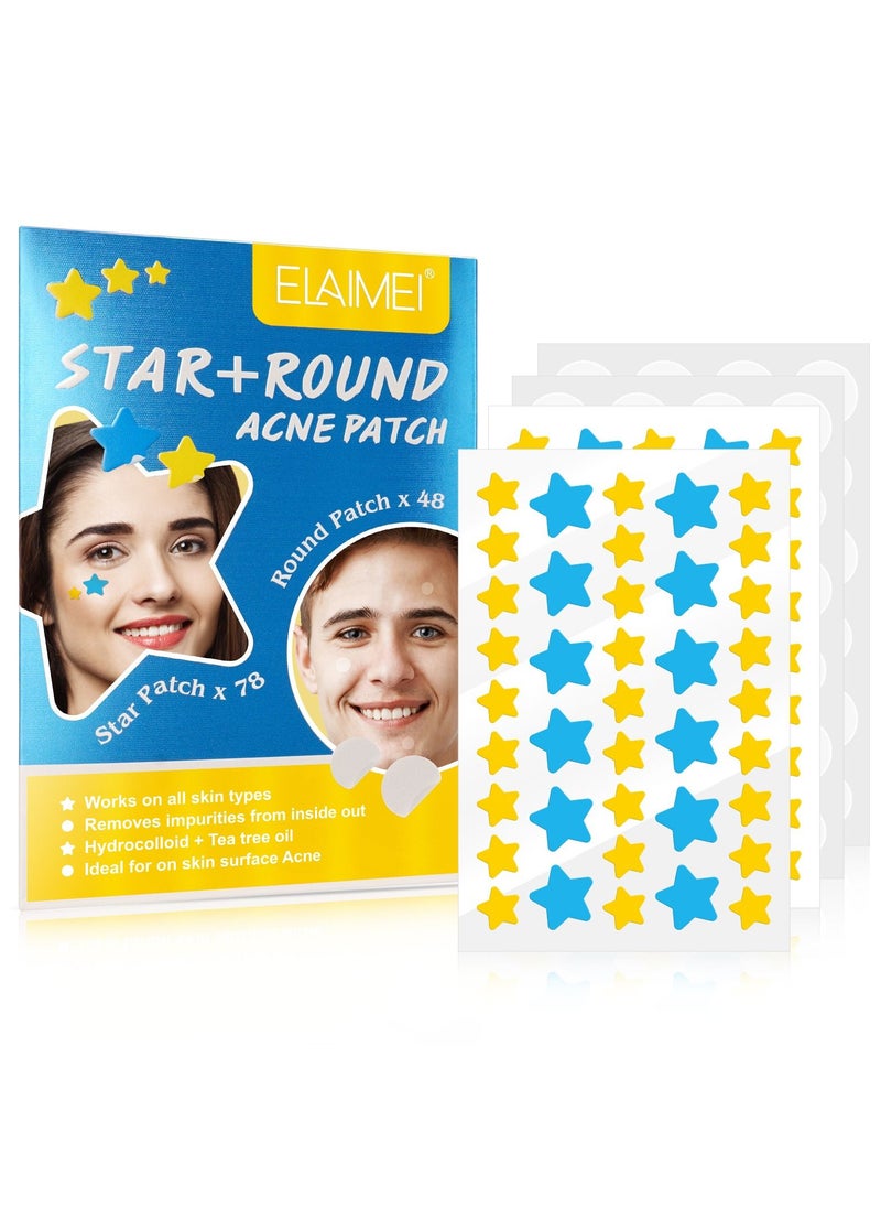 Elaimei Color Stars Of Acne Patch Tea Tree Acne Patch Water Colloid Net Acne Patch  - Image 1