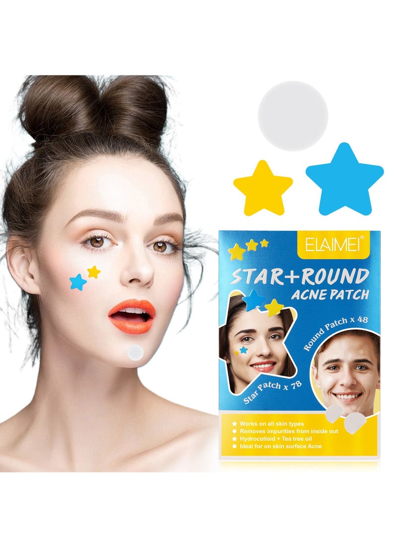 Elaimei Color Stars Of Acne Patch Tea Tree Acne Patch Water Colloid Net Acne Patch  - Image 2