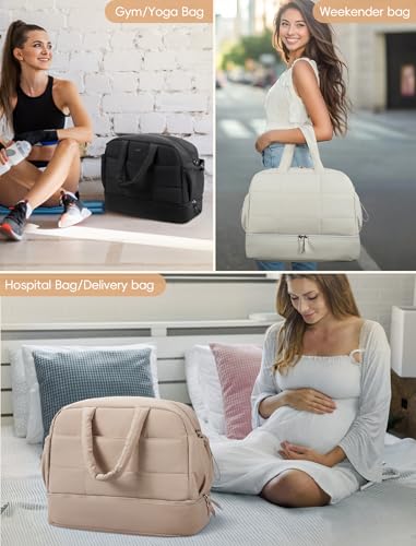 CLUCI Duffle Bag - Women's Travel & Gym Bag With Shoe Compartment - Image 2