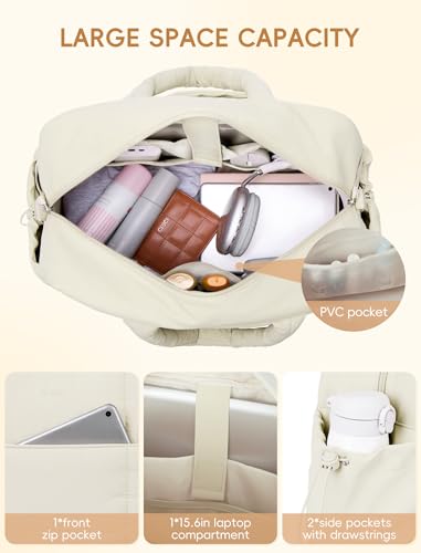 CLUCI Duffle Bag - Women's Travel & Gym Bag With Shoe Compartment - Image 3