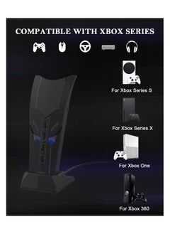KASTWAVE USB Hub for PS5 with Glowing Eyes, High-Speed Expansion Hub Charger Splitter Adapter with 4 USB Ports + USB Adapter Cable Multi-Platform for PS4 for Mac OS for PC for Laptop Plug and Play  - Image 2