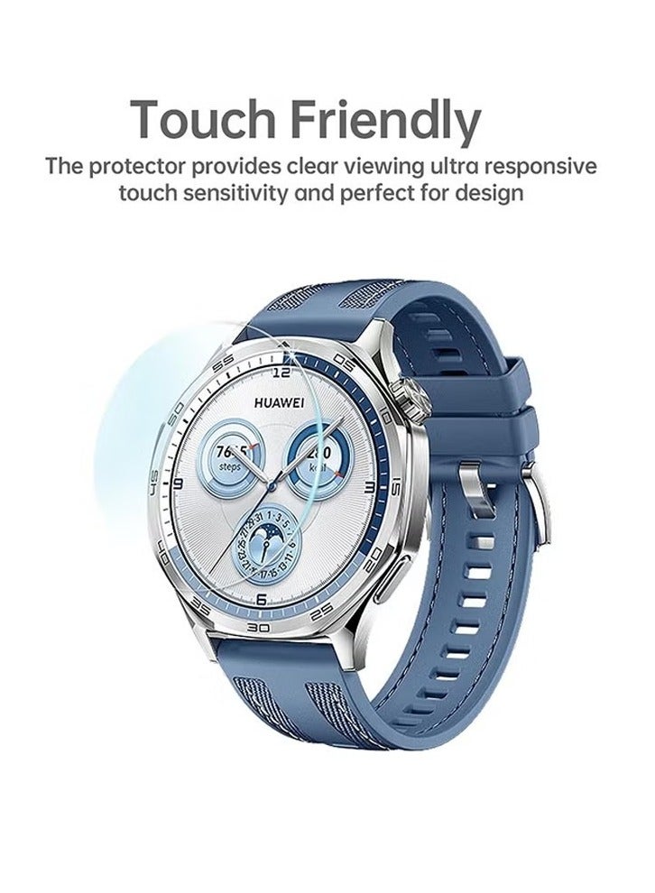 2 Pack Huawei Watch GT5 Pro 42MM Screen Protector, Tempered Glass with Alignment Stickers, Scratch-Resistant, HD, Ultra-Thin, Easy to Install, Full Coverage Protection for 42mm Watch Perfect - Image 3