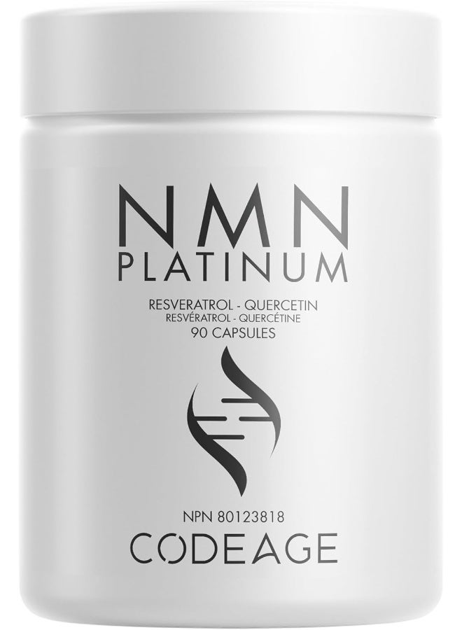 Codeage Liposomal NMN 500mg Supplement Resveratrol, NAD+ Healthy Aging Energy Muscle Metabolism Support, Nicotinamide Mononucleotide, Betaine Anhydrous TMG, Riboflavin, Vitamin B12, Vegan, 90 Capsules - Image 1