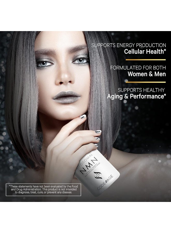 Codeage Liposomal NMN 500mg Supplement Resveratrol, NAD+ Healthy Aging Energy Muscle Metabolism Support, Nicotinamide Mononucleotide, Betaine Anhydrous TMG, Riboflavin, Vitamin B12, Vegan, 90 Capsules - Image 5