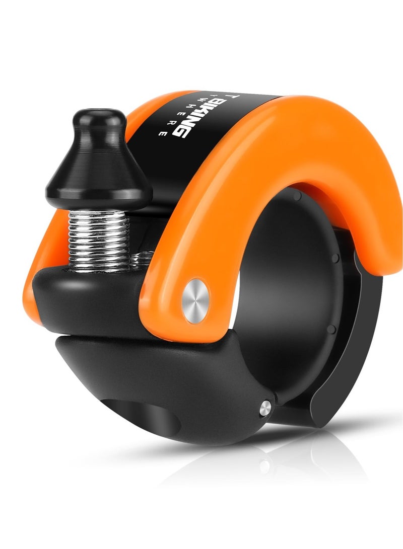 Excefore جرس دراجة صغير 100 ديسيبل، جرس دراجة للمقود للبالغين، صوت واضح وطويل، مقود دراجة 22.2 مم، مناسب لدراجة جبلية، سكوتر، دراجة شبابية - Image 1