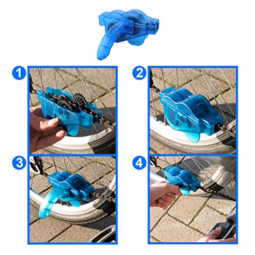 MMOBIEL Bike Chain Cleaning Tool Scrubber with Rotating Brushes Bicycle Clean Tool Set for Cycling Mountain Bikes MTB - Image 3