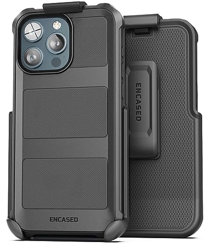 Encased Falcon Armor Designed for iPhone 15 Pro Max Case with Belt Clip Holster Ultra Protective Shockproof Cover Compatible with MagSafe - Image 1