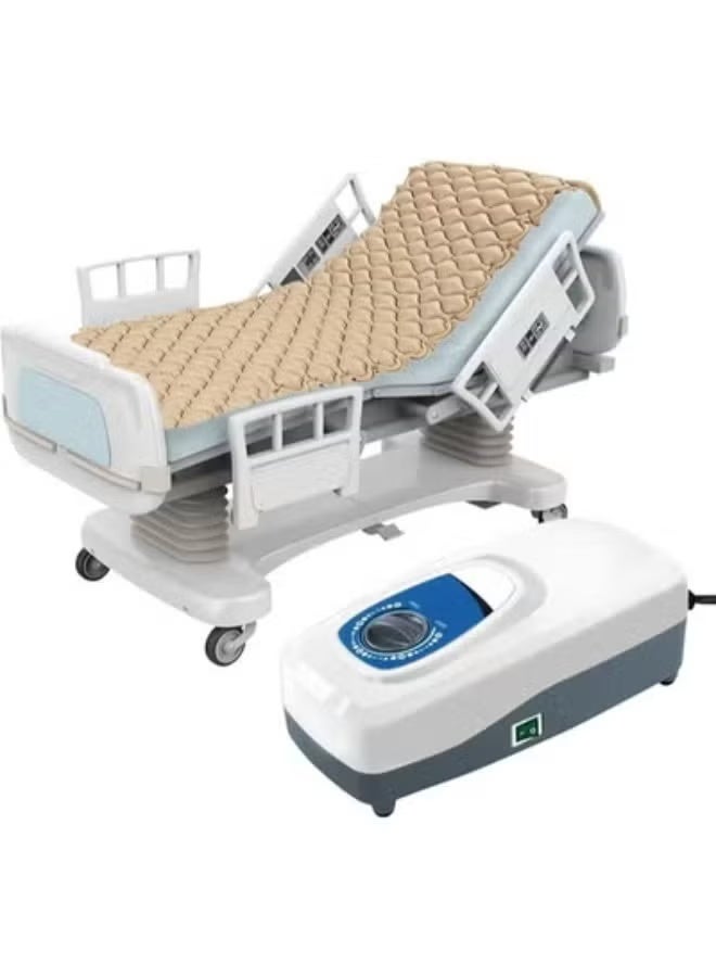 Medical Air Mattress Twin/Single Size, Alternating Pressure Air Mattress with Air Pump for Home Care and Long-Term Bed Use