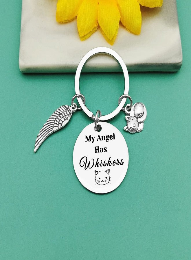 Baipilu Pet Memorial Keychain Gifts Keyring Gift for Loss of Cat In Memory of Cat Pet Jewelry Sympathy Gifts for Cat Lover Family Remembrance Condolences Gift for Women Men Cat Lovers Friends Sister - Image 2