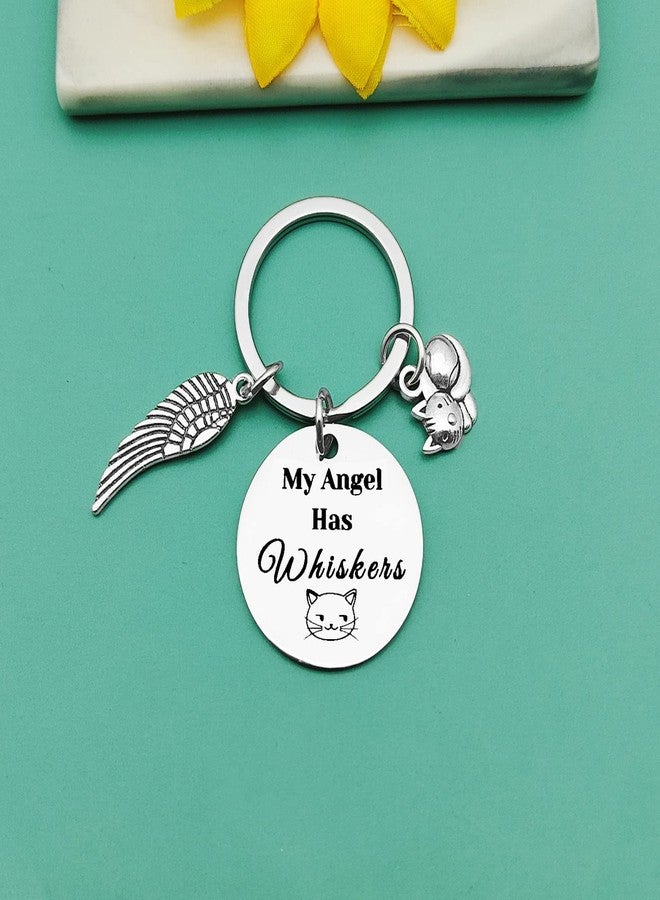 Baipilu Pet Memorial Keychain Gifts Keyring Gift for Loss of Cat In Memory of Cat Pet Jewelry Sympathy Gifts for Cat Lover Family Remembrance Condolences Gift for Women Men Cat Lovers Friends Sister - Image 3
