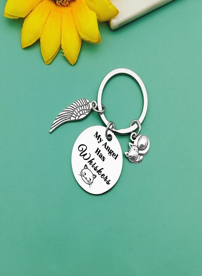 Baipilu Pet Memorial Keychain Gifts Keyring Gift for Loss of Cat In Memory of Cat Pet Jewelry Sympathy Gifts for Cat Lover Family Remembrance Condolences Gift for Women Men Cat Lovers Friends Sister - Image 5