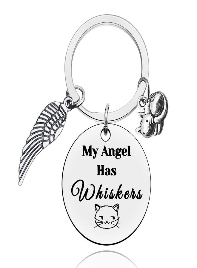 Baipilu Pet Memorial Keychain Gifts Keyring Gift for Loss of Cat In Memory of Cat Pet Jewelry Sympathy Gifts for Cat Lover Family Remembrance Condolences Gift for Women Men Cat Lovers Friends Sister - Image 1