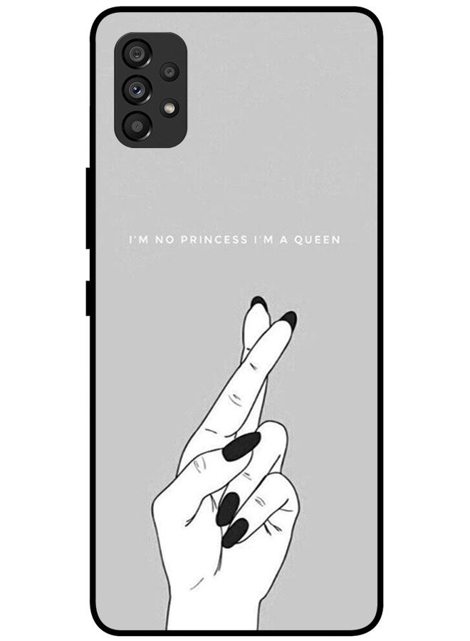 EYE CATCH Protective Case Cover For Samsung Galaxy A53 Smart Series Printed Protective Case Cover for Samsung A53 I'm No Princess I'm a Queen - Image 1