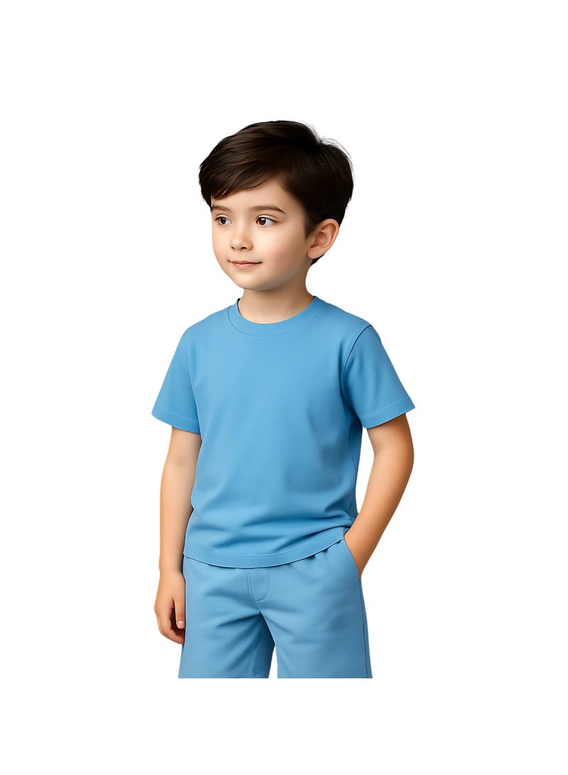 Printshop4me Kids Round Neck boys T Shirt 170 GSM Pure Cotton Basic Colors - Image 2