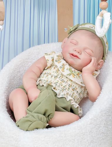 Cloveray Baby Doll 20 Inch Reborn Baby Dolls Realistic Lifelike Newborn Real Life Baby Dolls with Accessories Gift for 3 Year Old Girls Pretend Play Collection - Image 5