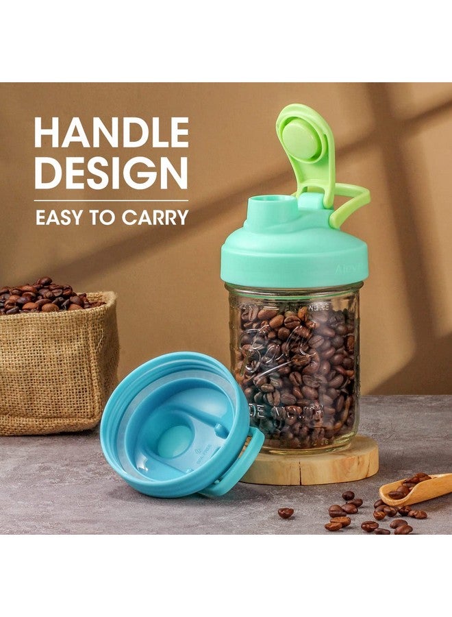 Aieve Mason Jar Lids, 4 Pack Wide Mouth Mason Jar Pour Spout Lid, Canning Lids with Flip Top Lid, Leak-Proof - Image 4