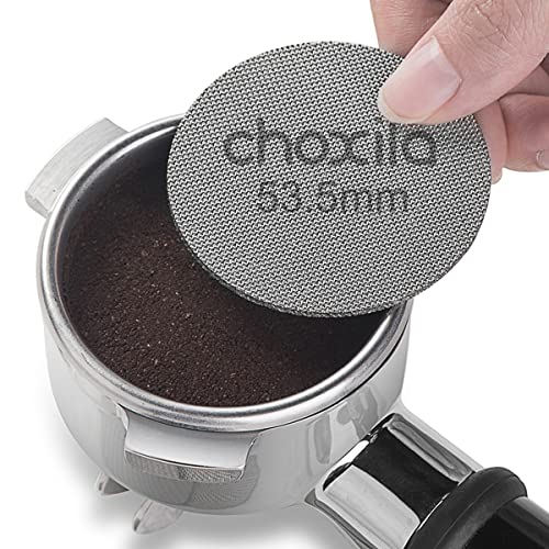 choxila Espresso Puck Screen Choxila 1.7 Thickness 100μm Filter Fineness Reusable Filters Stainless Steel Coffee Filter Disc Puck Screen for Espresso Accessories (53.5) - Image 1